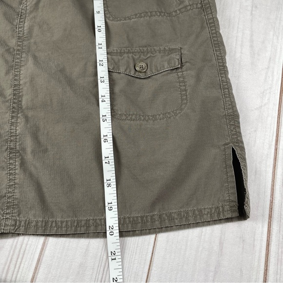 Columbia Straight Utility Cargo Skirt Womens 10 Green Khaki Outdoor Hiking Y2K - Picture 15 of 15